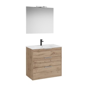 Optica pack 3 tiroirs 800 mm noyer - ROCA A852465517 