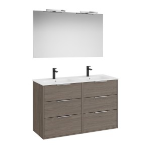 Optica pack 6 tiroirs 1200 mm chêne foncé - ROCA A852466537 