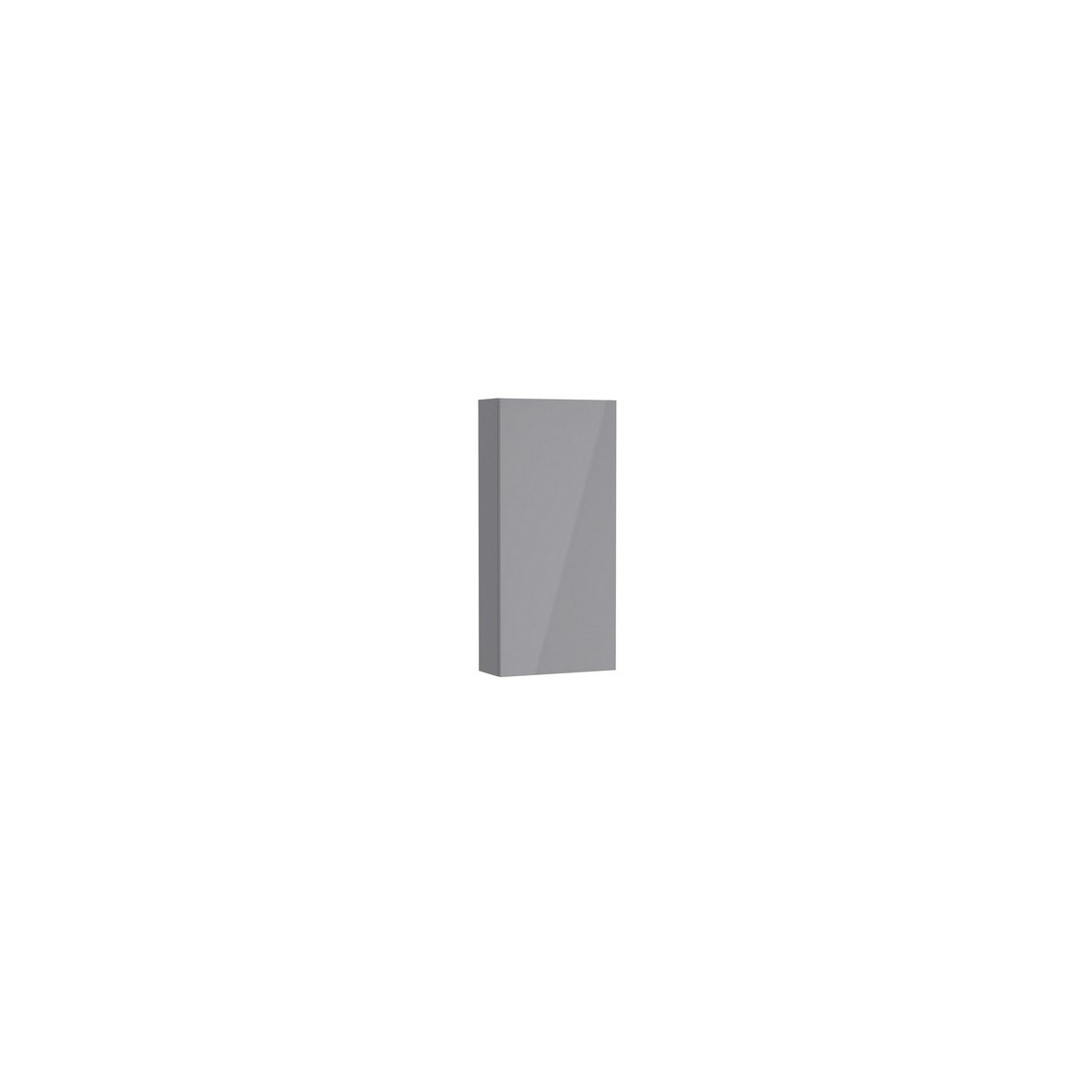 Extra demi colonne 1 porte 75x35x25 gris galet brillant - ROCA A857703516 