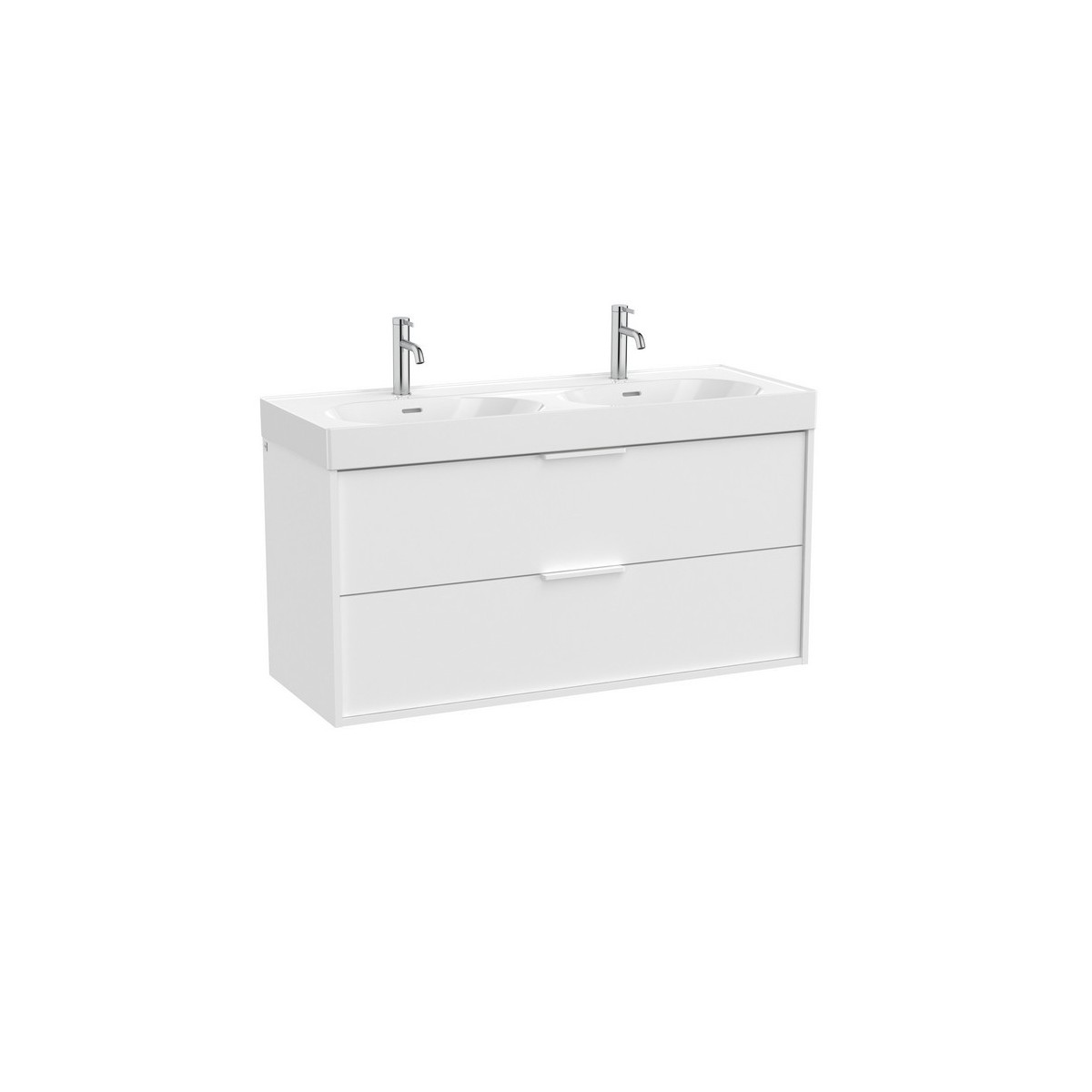 Meridian meubles 2 tiroirs 1200 blanc mat - ROCA A858104509 