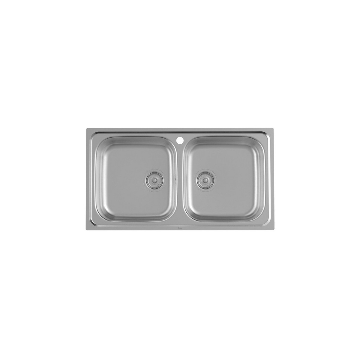 Victoria 90 évier inox 2 cuves avec vidages 900x490x155 mm - ROCA A872901A01 