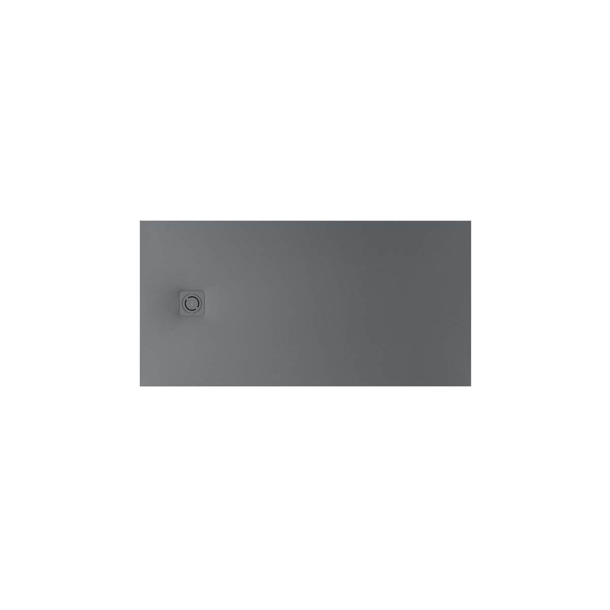 Terran-n receveur stonex 1200x700 avec vidage garde d'eau 30mm gris ardoise - ROCA APA014B02BC03200 