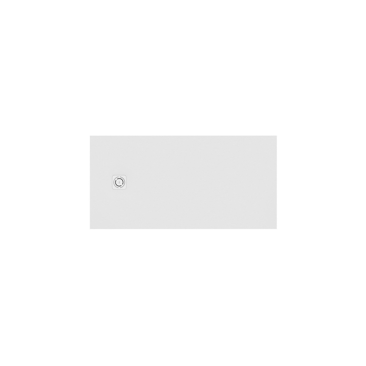 Terran-n receveur stonex 1500x700 avec vidage garde d'eau 30mm blanc - ROCA APA015DC2BC03100 