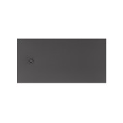 Terran-n receveur stonex 1500x700 avec vidage garde d'eau 30mm onyx - ROCA APA015DC2BC03640 