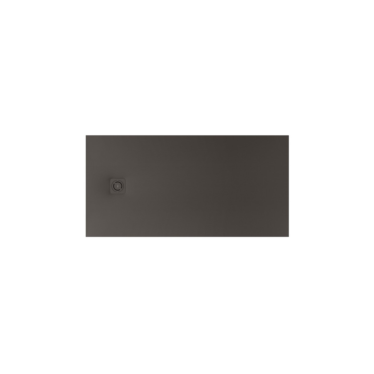 Terran-n receveur stonex 1500x700 avec vidage garde d'eau 30mm café - ROCA APA015DC2BC03660 