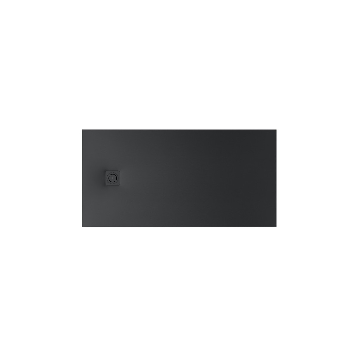 Terran-n receveur stonex 2000x1000 avec vidage garde d'eau 30mm noir - ROCA APA017D03E803400 
