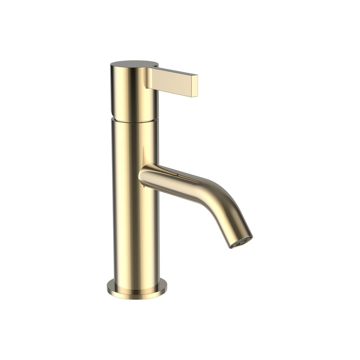 Kartell laufen mitigeur de lavabo bec fixe 115mm sans vidage pvd doré - LAUFEN H3113310011001 