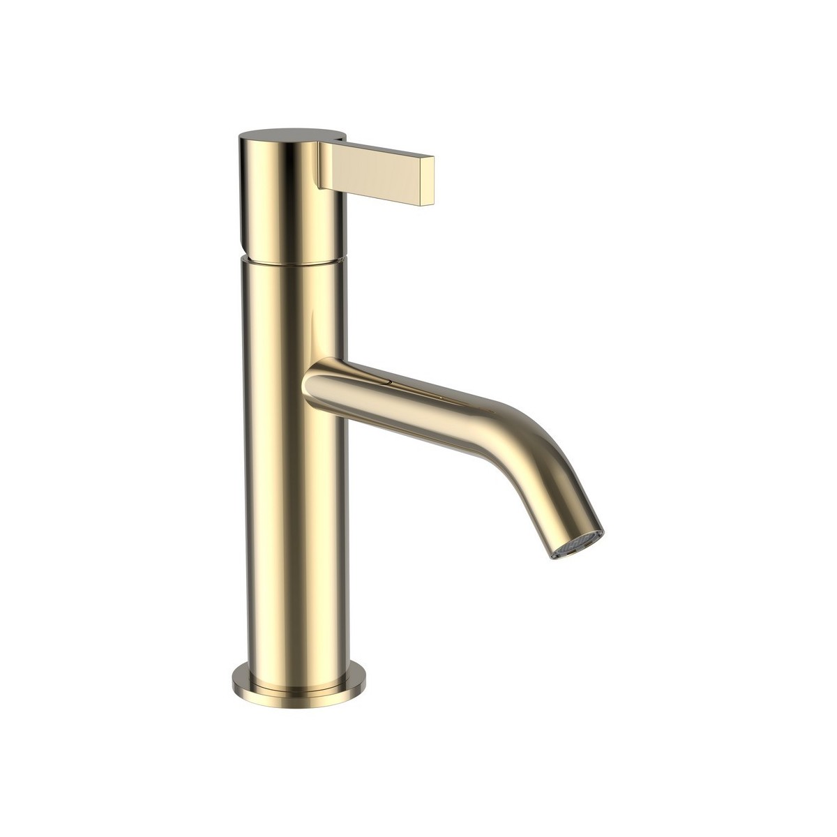 Kartell • laufen mitigeur de lavabo bec fixe 135 mm sans vidage pvd doré - LAUFEN H3113310011201 