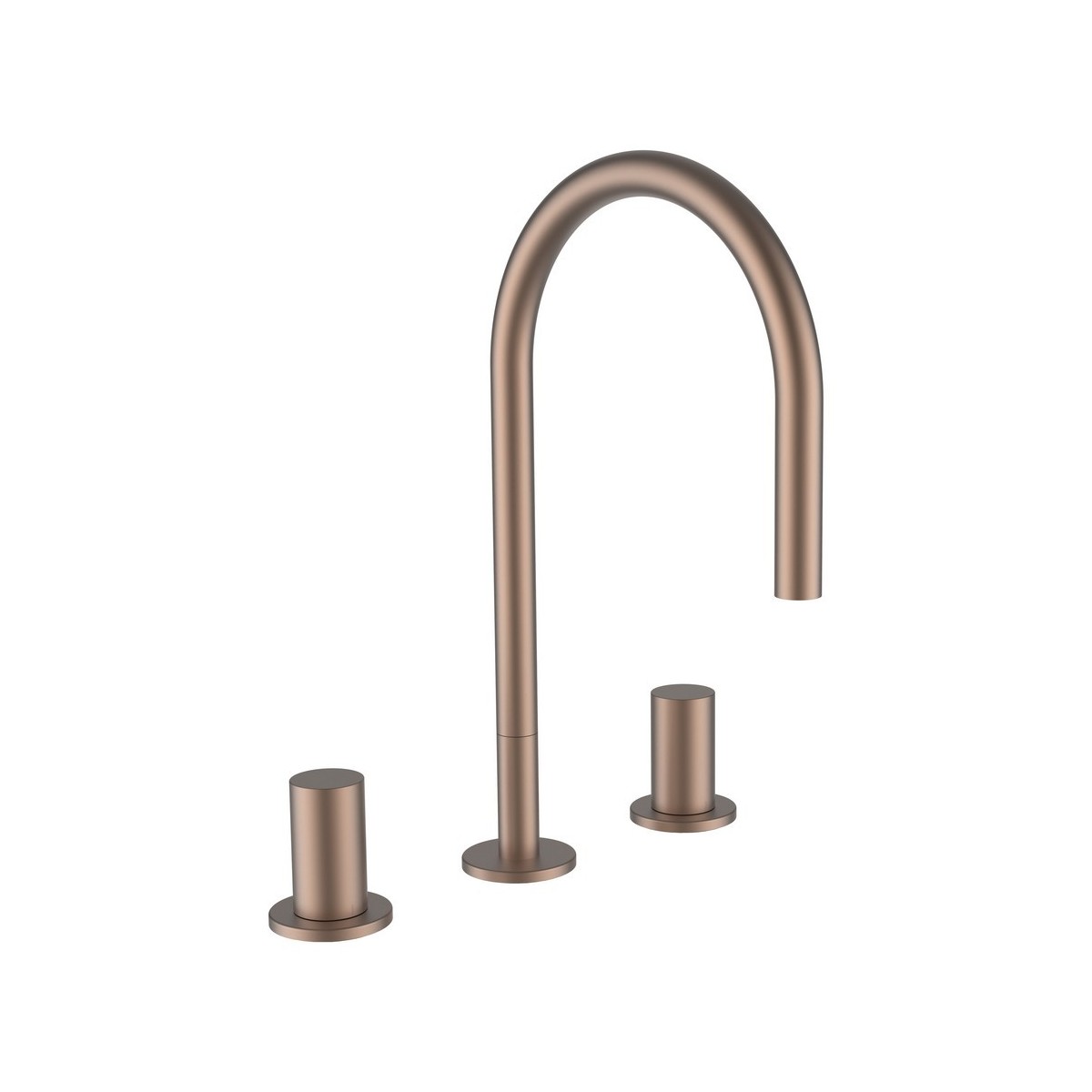 Kartell mit lav 3 trous bec orientable 166 mm ss vidage pvd or rosé brossé - LAUFEN H3123331682201 