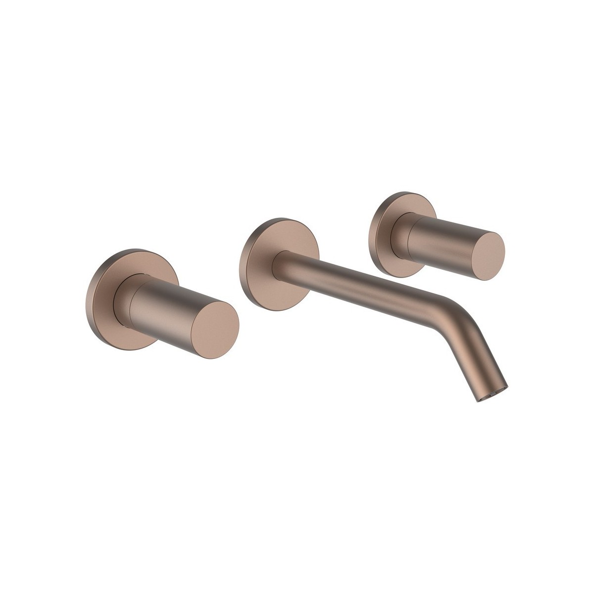 Kartell mitigeur de lavabo 2 poignées encastré bec 175 mm pvd or rosé brossé - LAUFEN H3123361681201 