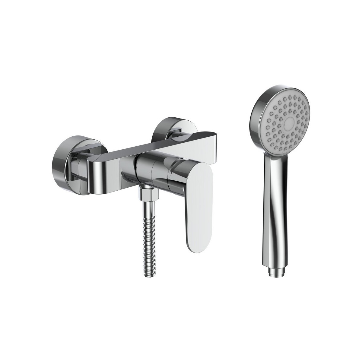 Neja mitigeur de douche avec garniture de douche chromé - LAUFEN H3315170041311 