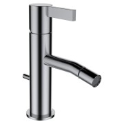 Kartell laufen mitigeur de bidet bec fixe 110mm avec vidage inox brossé - LAUFEN H3413310901011 