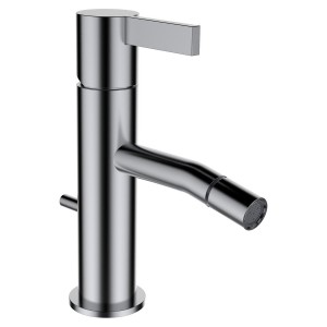 Kartell laufen mitigeur de bidet bec fixe 110mm avec vidage inox brossé - LAUFEN H3413310901011 
