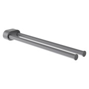 Niara porte-serviettes pivotant double 40 cm pvd couleur inox 78x402x45 mm - LAUFEN H3810611610011 