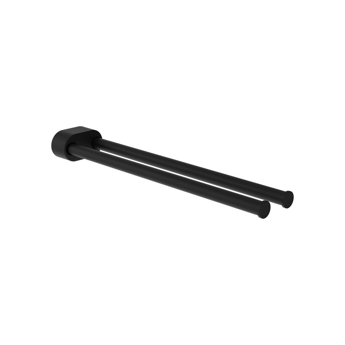 Niara porte-serviettes pivotant double 40 cm titane noir mat 78x402x45 mm - LAUFEN H3810611630011 