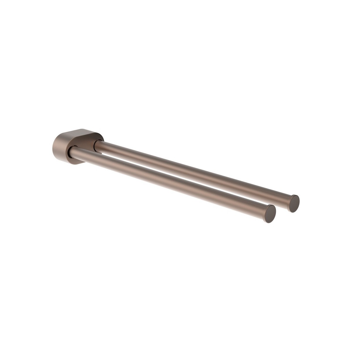 Niara porte-serviettes pivotant double 40 cm pvd or rosé brossé 78x402x45 mm - LAUFEN H3810611680011 