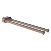 Niara porte-serviettes pivotant double 40 cm pvd or rosé brossé 78x402x45 mm - LAUFEN H3810611680011 