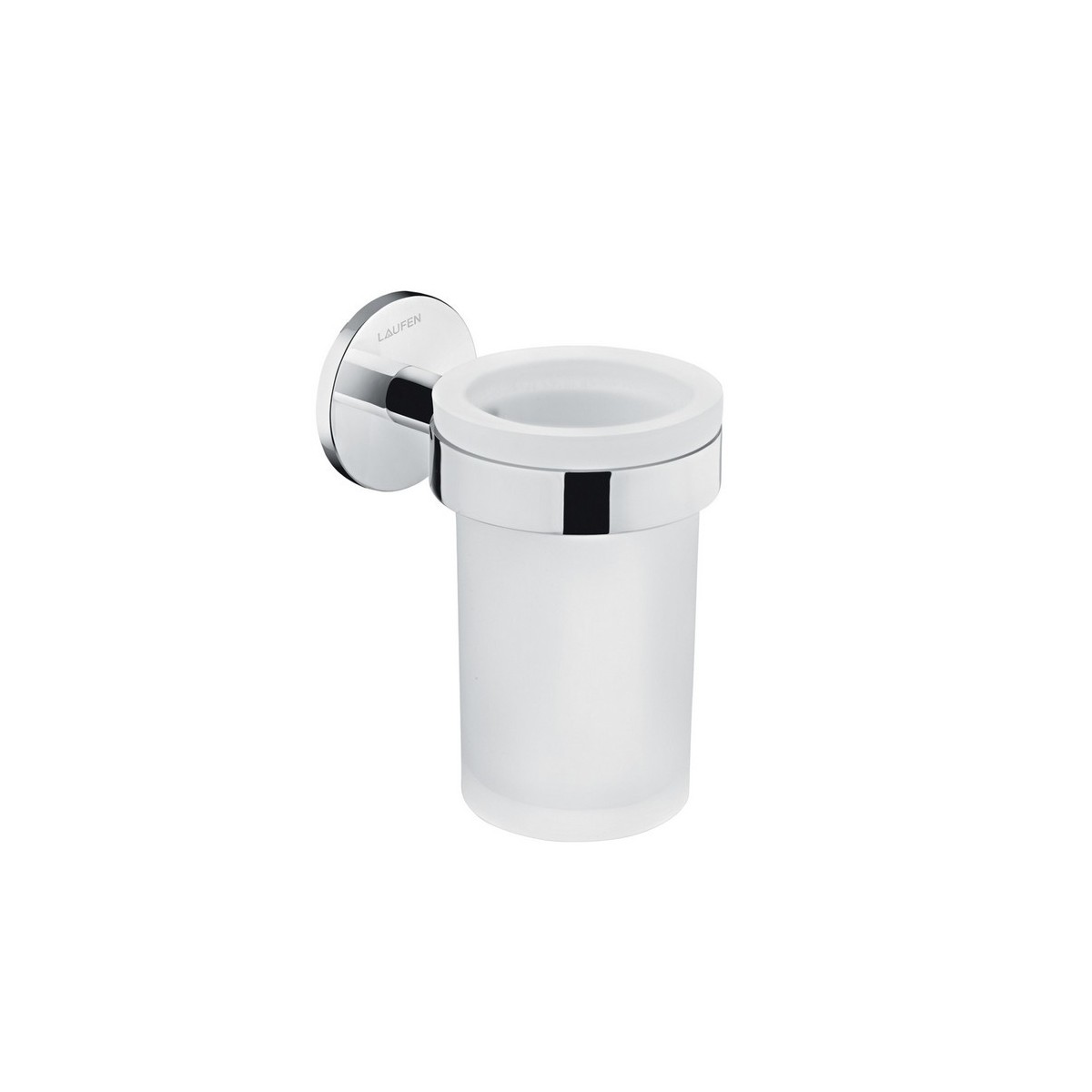 Cana porte-brosse à dents mural à coller chromé chromé 76x110x122 mm - LAUFEN H3821320040001 