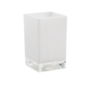 Kartell laufen gobelets 'boxy' matière plastique 70x70x120mm inox brossé - LAUFEN H3823300900001 