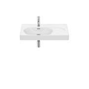 Meridian lavabo mural asymétrique gauche en fineceramic® blanc brillant 800x460m - ROCA A327743000 