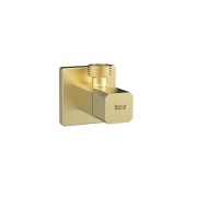 Robinet d’arrêt équerre square tête céramique 1/2” pvd or brossé - ROCA A5251679VA 