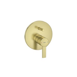 Targa mitigeur bain-douche à encastrer 2 voies pvd or brossé - ROCA A5A0B5FVA0 