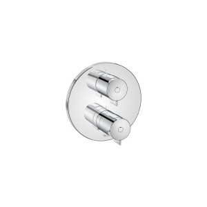 T-500 mitigeur thermostatique 2 voies avec inverseur régulateur de débit chromé - ROCA A5A0C18C00 