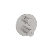 T-500 mitigeur thermostatique encastré 2 v avec inverseur pvd acier inoxydable - ROCA A5A0C18SM0 