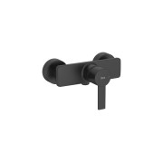 Targa mitigeur de douche mural sans flexible ni douchette noir mat - ROCA A5A215FNB0 