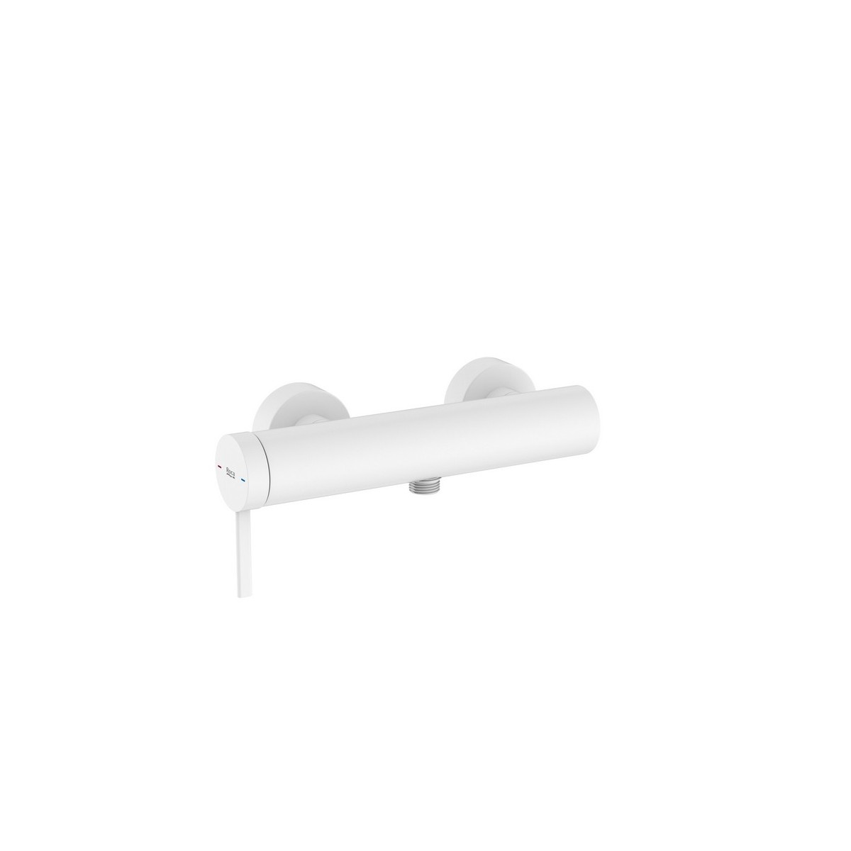 Ona mitigeur de douche mural avec raccords sans flexible ni douchette blanc mat - ROCA A5A219EB00 