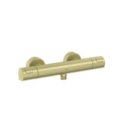 T-500 mitigeur douche thermostatique mural avec régulateur de débit pvd orbrossé - ROCA A5A2E18VA0 