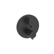 T-500 mitig thermostatique encastré 1 voie 1/2” installer avec rocabox noirmat - ROCA A5A2P18NB0 