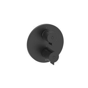 T-500 mitig thermostatique encastré 1 voie 1/2” installer avec rocabox noirmat - ROCA A5A2P18NB0 