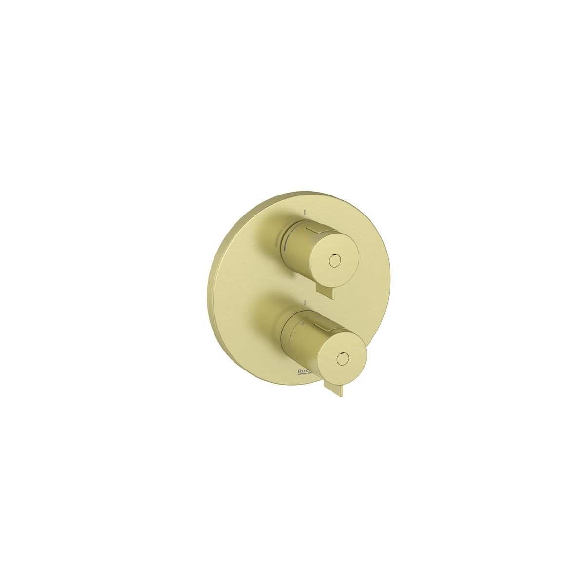 T-500 mitig therm encastré 1 voie 1/2” installer avec rocabox pvd or brossé - ROCA A5A2P18VA0 