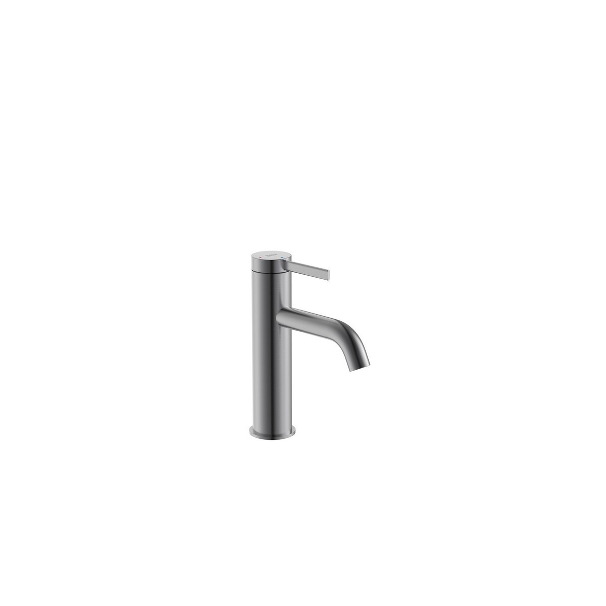 Ona mitigeur de lavabo monotrou corps lisse, vidage clic-clac graphite brossé - ROCA A5A3A9EGM0 