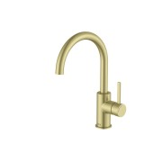 Ona mitigeur lavabo “l” avec poignée latérale corps lisse pvd or brossé - ROCA A5A4A9EVA0 