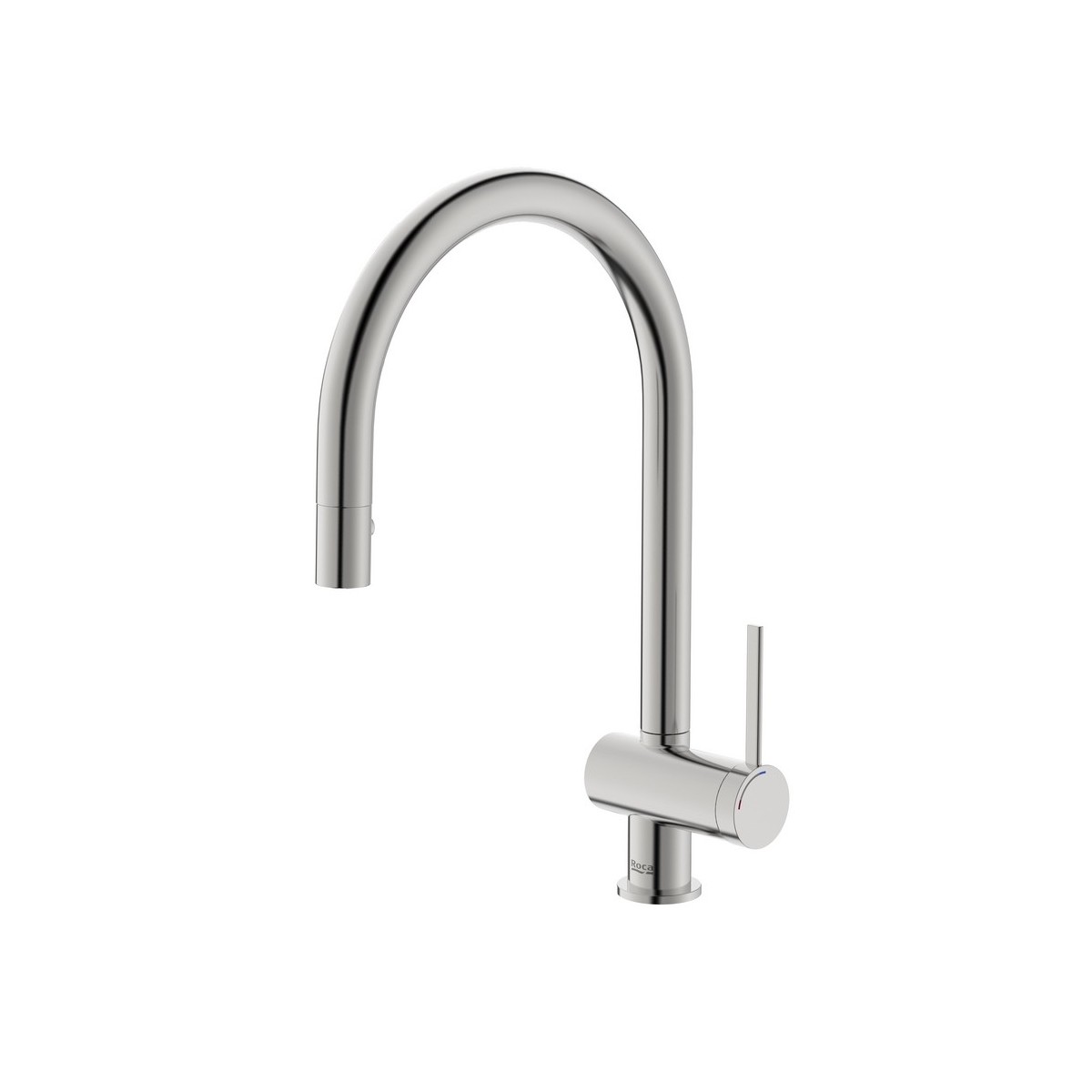 Ona mitigeur évier bec tube mobile douchette extractible pvd acier inoxydable - ROCA A5A811FSM0 