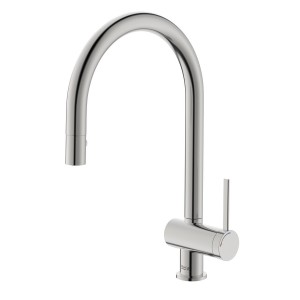 Ona mitigeur évier bec tube mobile douchette extractible pvd acier inoxydable - ROCA A5A811FSM0 