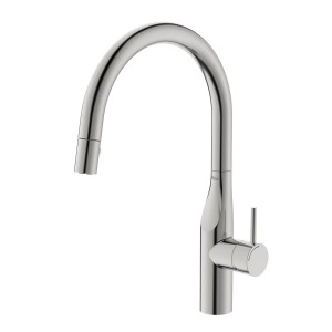 Glera mit évier bec tube mobile incurvé douch extract 2f pvd acier inoxydable - ROCA A5A814DSM0 