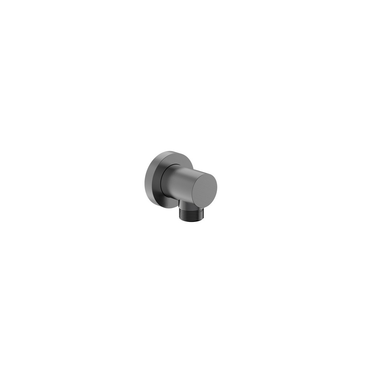 Coude mural rond 1/2" pour raccordement flexible de douche graphite brossé - ROCA A5B1450GM0 