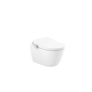In-wash ona wc lavant suspendu rimless, siège chauffant, émail supraglaze - ROCA A80315FS01 