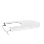 Meridian abattant frein de chute pour bidet en acier inoxydable blanc brillant - ROCA A806F92001 