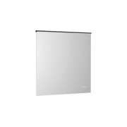 Mirai confort miroir avec cadre métallique noir et éclairage led 800x800 - ROCA A812456485 