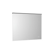 Mirai confort miroir avec cadre métallique noir et éclairage led 1000x800 - ROCA A812457485 