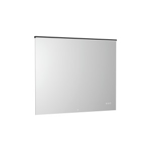 Mirai confort miroir avec cadre métallique noir et éclairage led 1000x800 - ROCA A812457485 