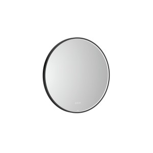 Mirai confort miroir ø800 avec cadre métallique noir et éclairage led - ROCA A812458485 