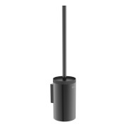 Hotel's round porte-balayette à fixer au mur graphite brossé - ROCA A817587GM0 