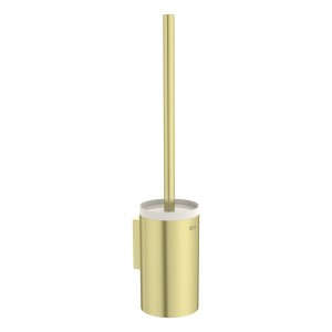 Hotels round porte-balayette mural or brossé - ROCA A817587VA0 