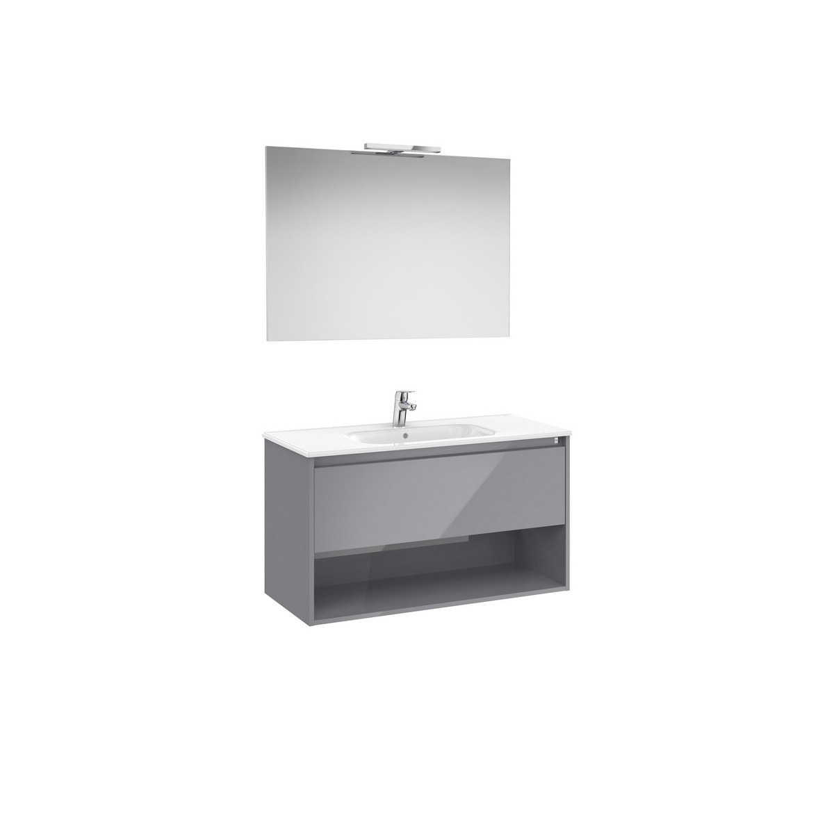 Tenor pack 1t 1 niche inf 1000 mm gris galet brillant - ROCA A852088516 