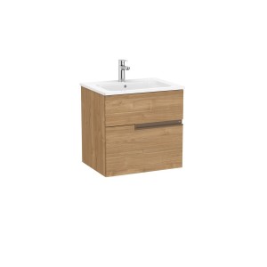 Victoria-n unik (meuble+lavabo) 2 tiroirs droite 600 mm noyer - ROCA A852095517 